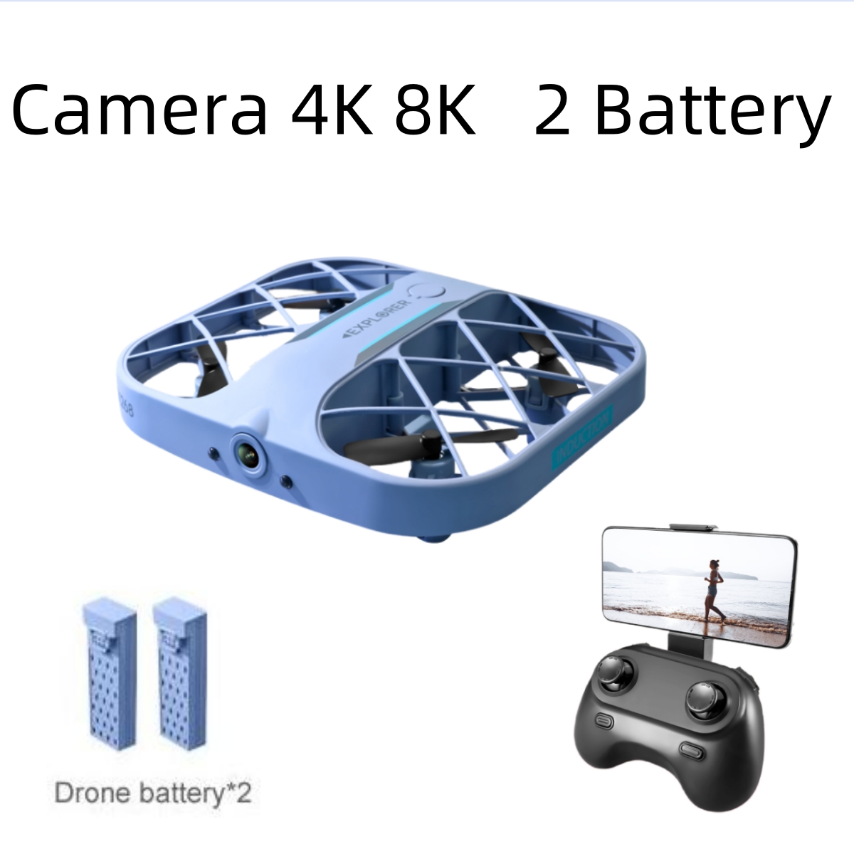 Drone Kit With Camera - Drone RC JJRC H107 FPV avec