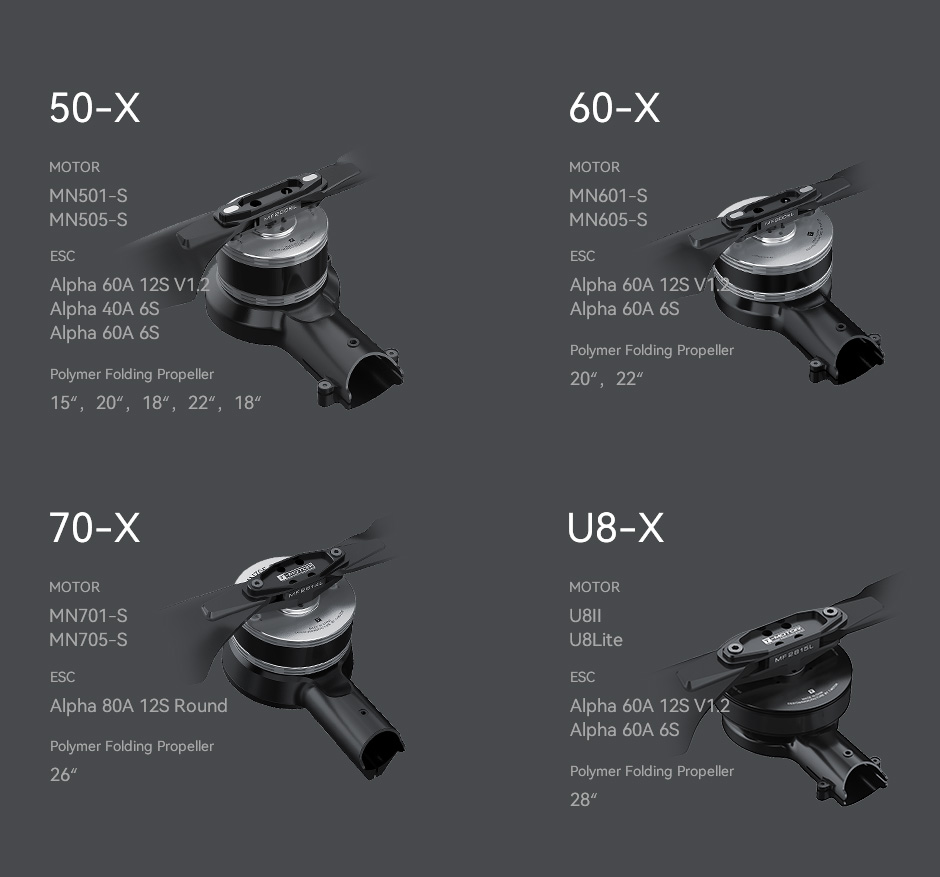Kit de Bras T-MOTOR 505-X avec - Drone Kit Vtol avis et prix